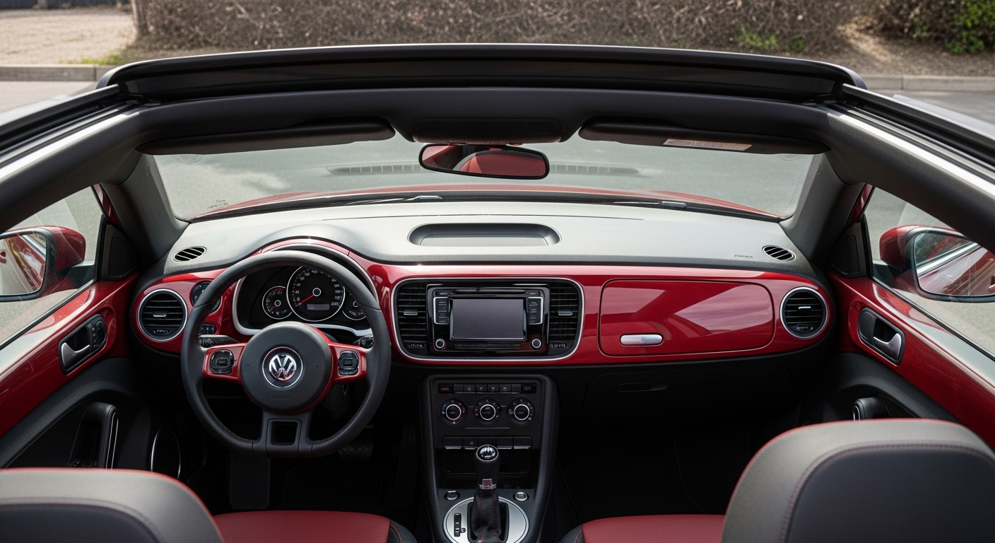 Cortina de quemacocos VW Beetle 2013–2015: cambio de tela o conjunto