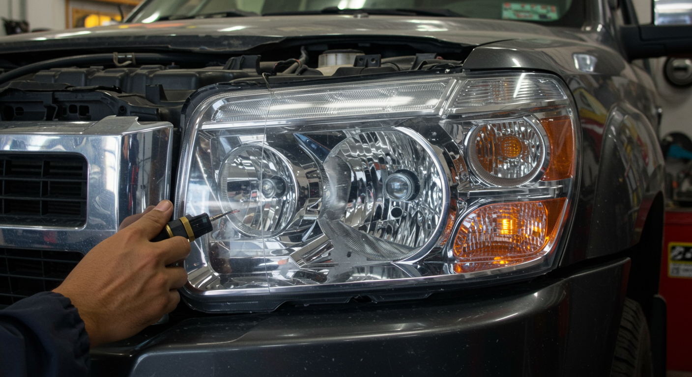 reparación focos autos led con disipación térmica correcta