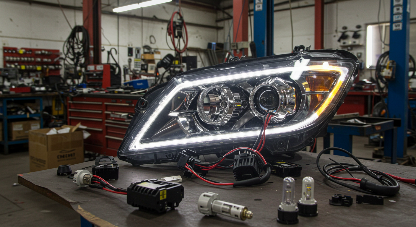 reparar calaveras led autos con reemplazo de tiras SMD
