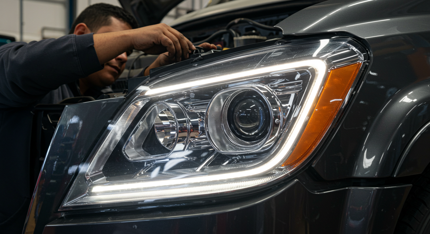 reparar calaveras led en México con diagnóstico profesional