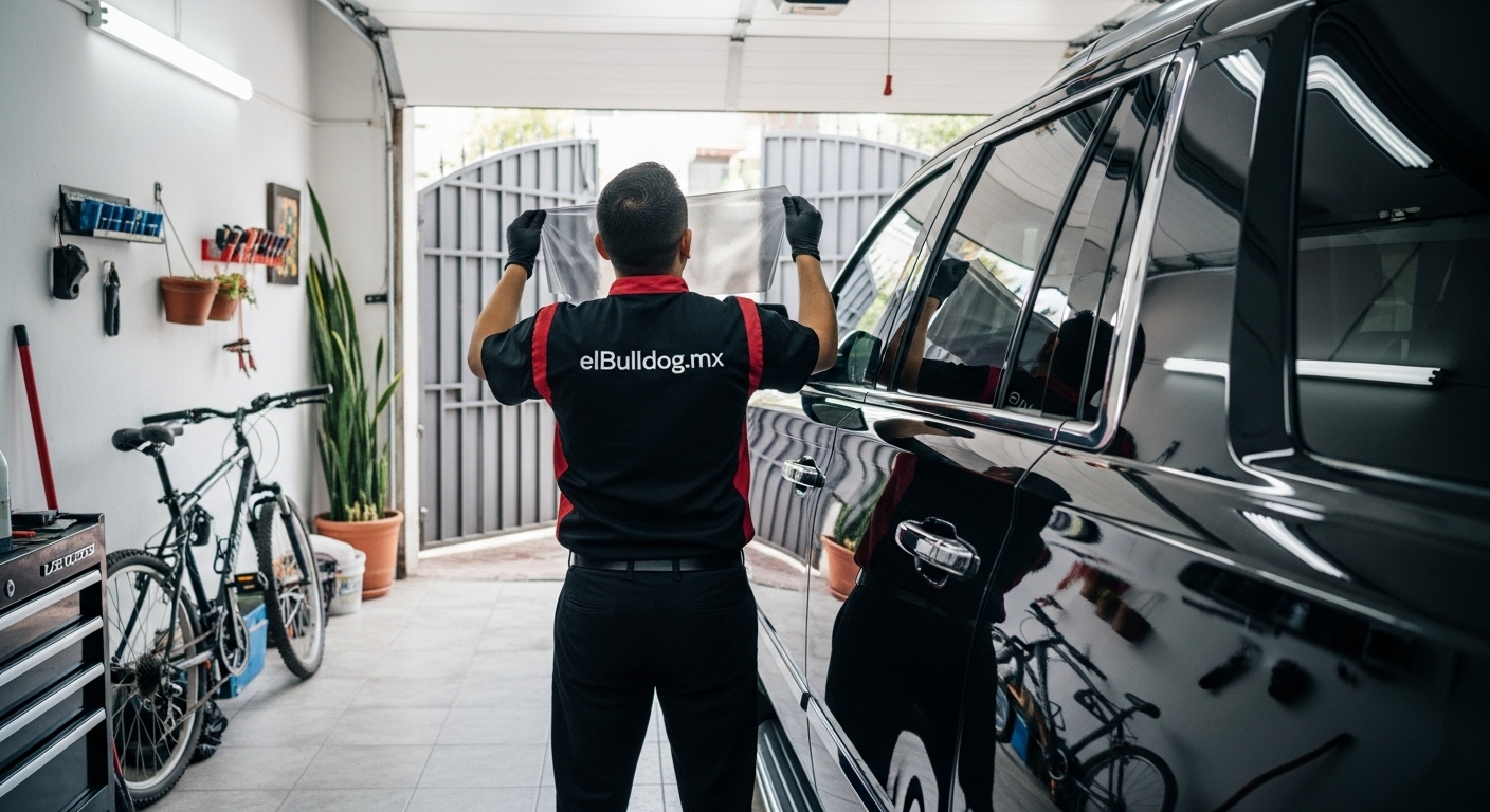 Gráfico de cómo la película 3M Scotchshield resiste un impacto