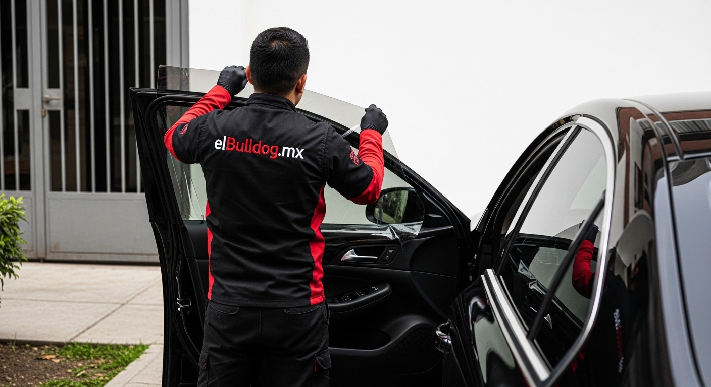 Auto de lujo protegido con película 3M Crystalline