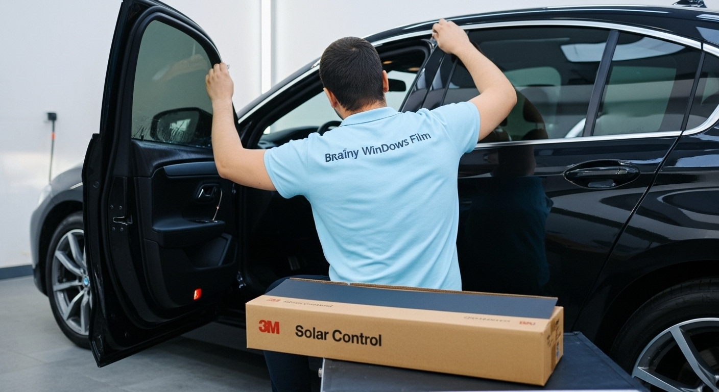 Termómetro mostrando la diferencia de temperatura interior con polarizado nanocerámico vs sin polarizado